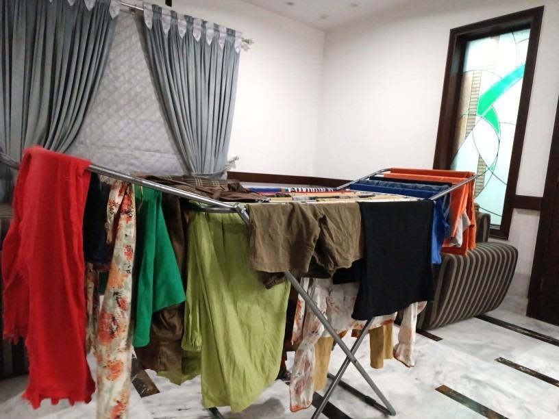 Foldable Clothes Drying Stand – Durable Stainless Steel, Space-Saving Design