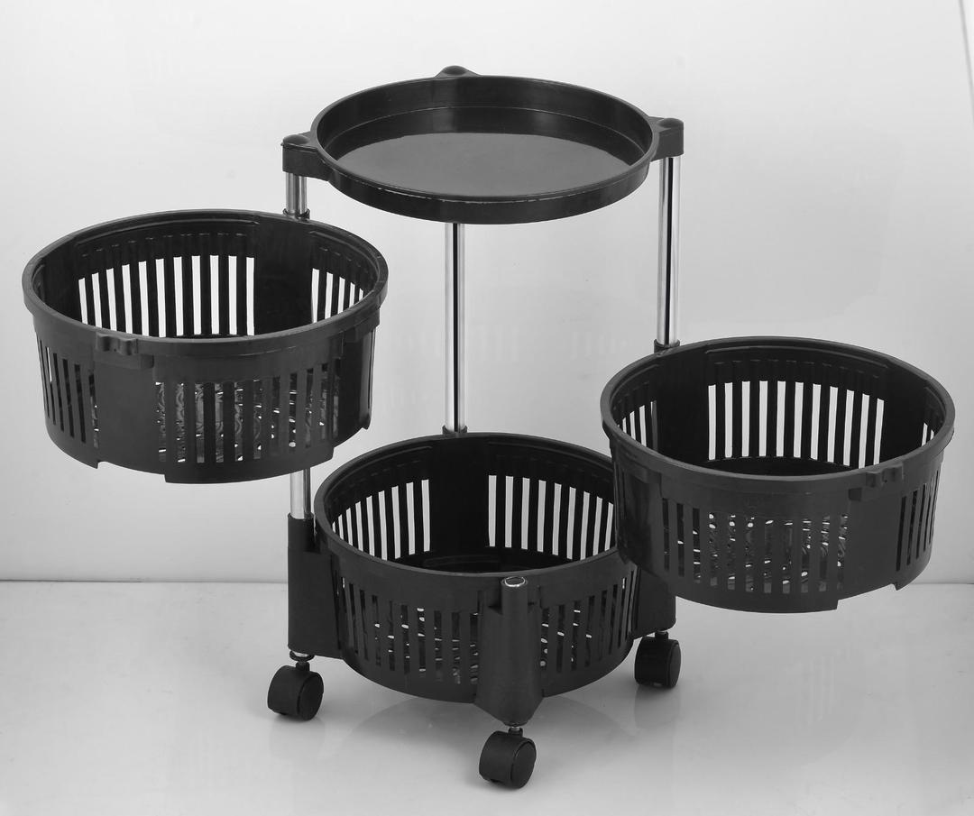 3-Tier Stylish Iron Fruit Basket – Elegant, Durable Kitchen Display