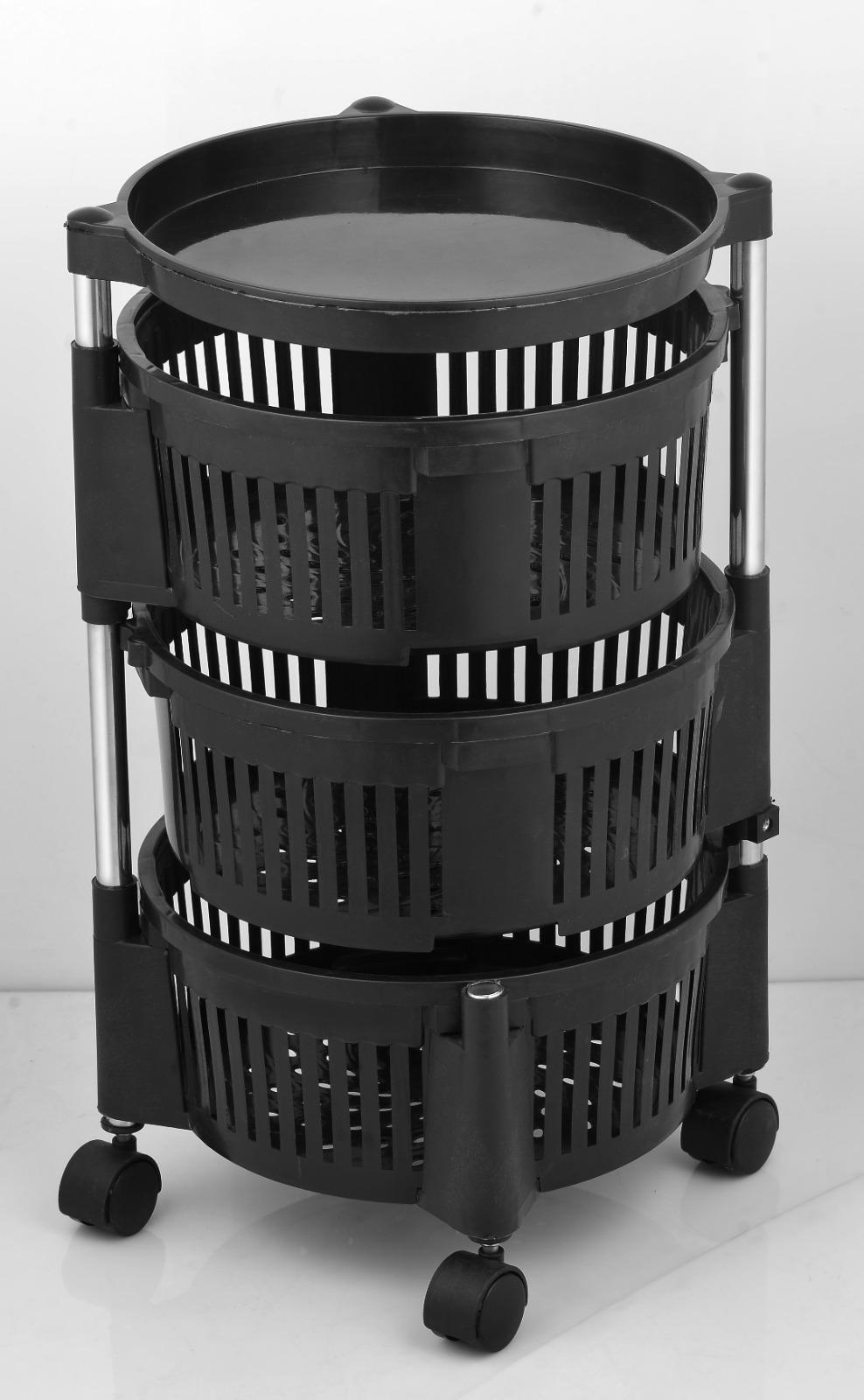 3-Tier Stylish Iron Fruit Basket – Elegant, Durable Kitchen Display