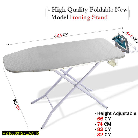 Foldable Adjustable Iron Board Table – Space-Saving & Easy Ironing Solution