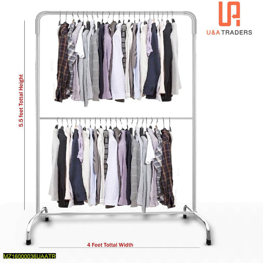 Best Clothes Hanging Stand Rack – 5.5ft Silver, Durable & Easy-to-Assemble Garment Organizer