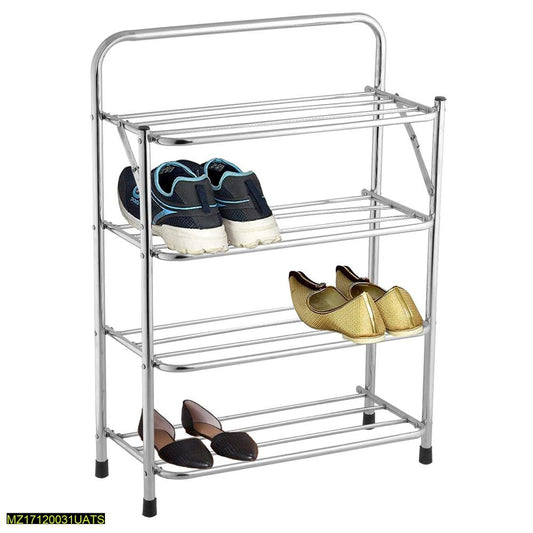 4-Layer Iron Shoe Rack – Holds 6 Pairs, Durable & Easy to Assemble